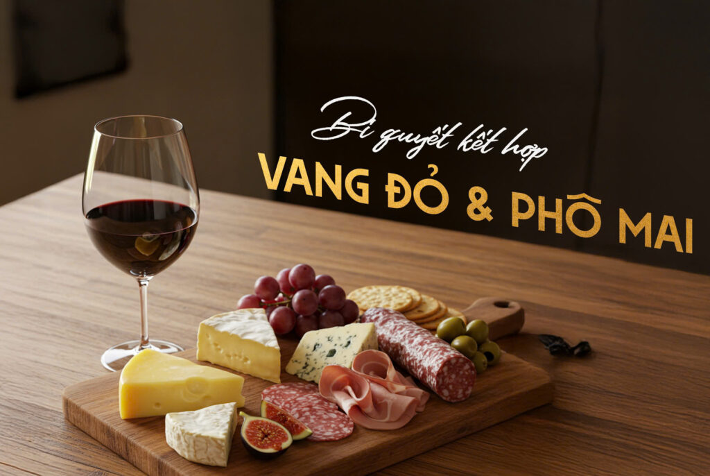 Bí quyết kết hợp rượu vang đỏ và phomai