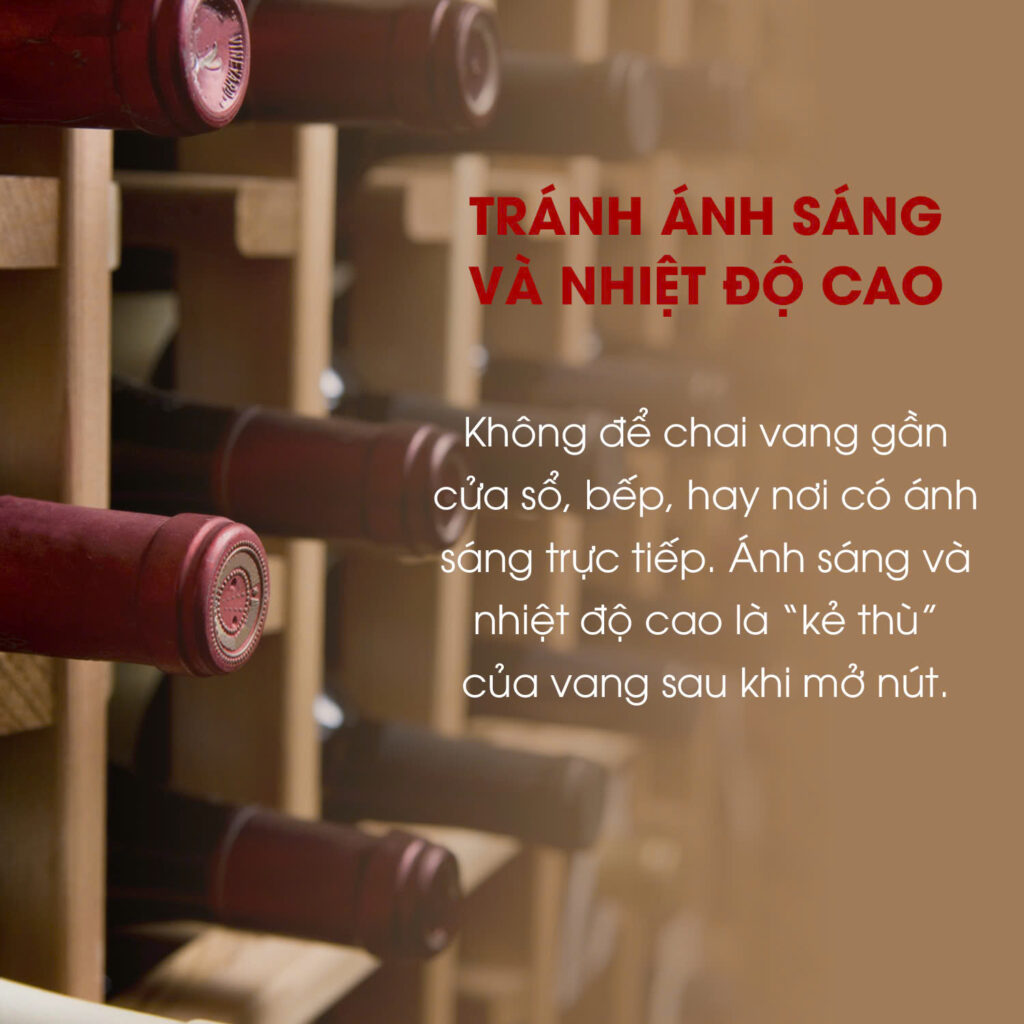 Tránh sánh sáng và nhiệt độ cao