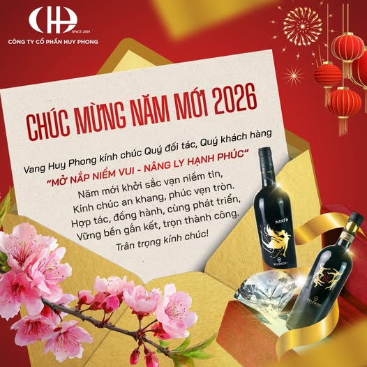 Vang Huy Phong chúc mừng năm mới 2026 