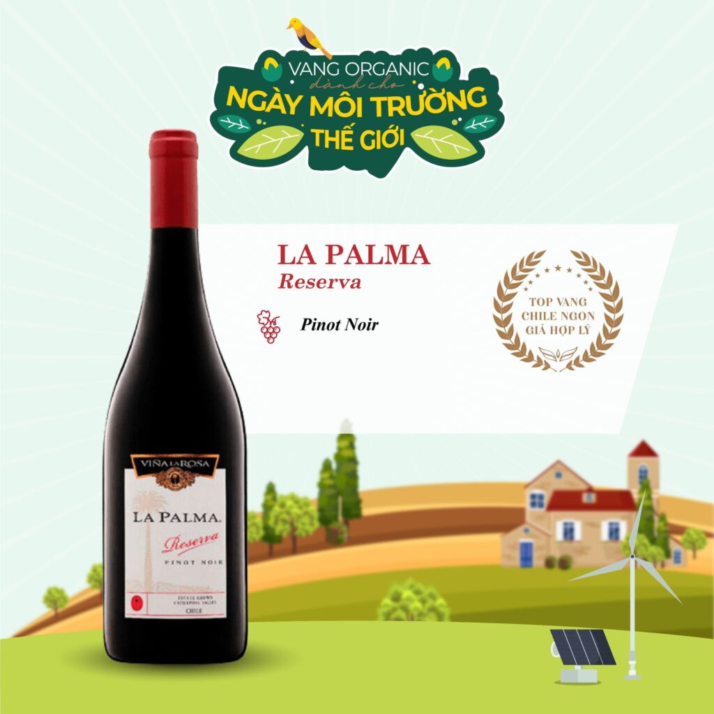 Chai vang đỏ Chile -  La Palma Reserva Pinot Noir