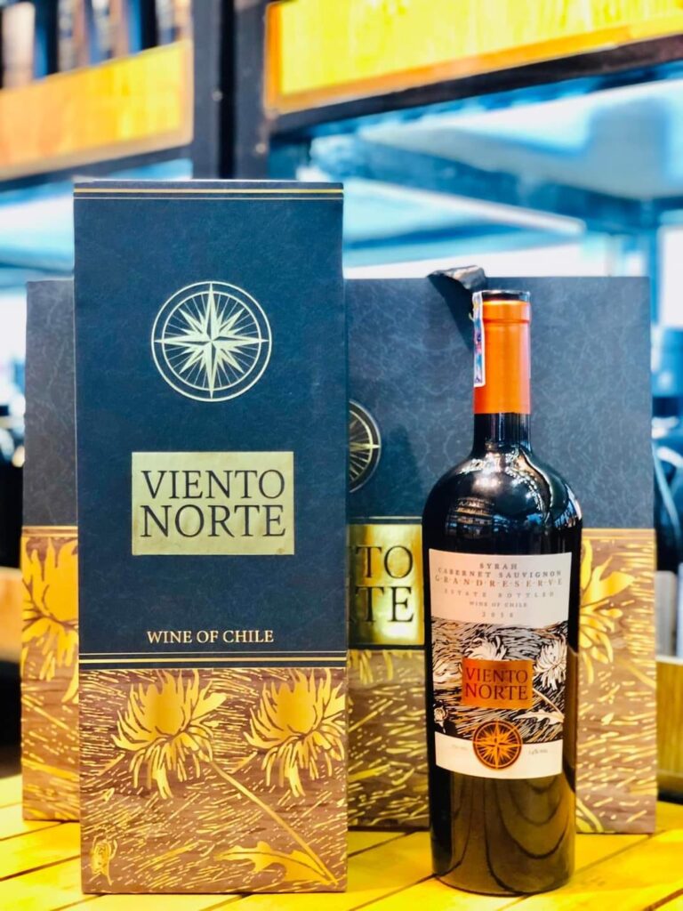 Chai vang đỏ Chile - Viento Norte Reserva