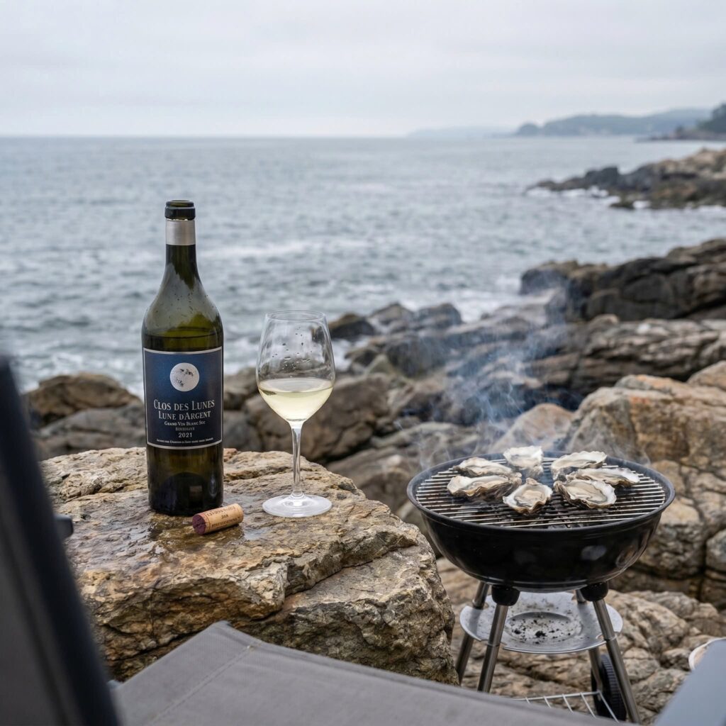 Hàu và rượu vang trắng từ Sauvignon Blanc