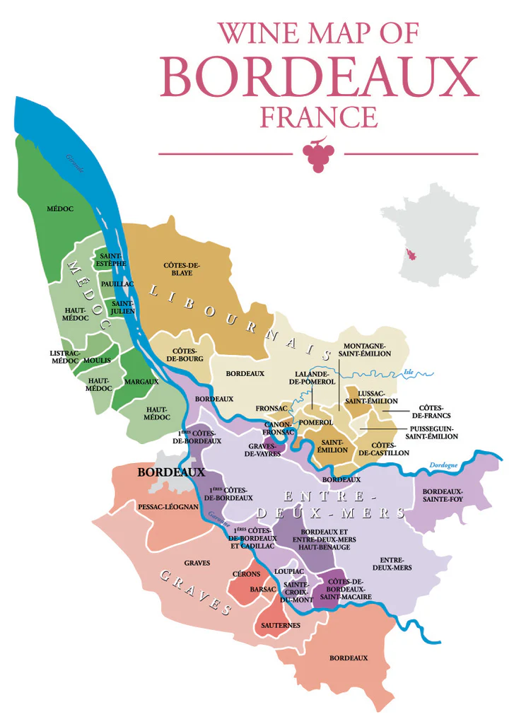 Bordeaux – vùng sản xuất rượu vang nổi tiếng